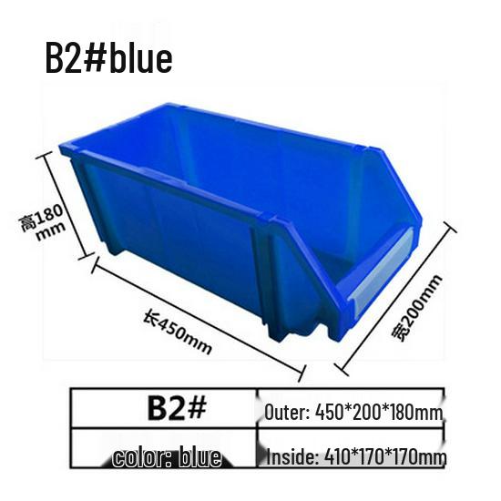 Modulare Kunststoffteile- und Werkzeugaufbewahrungsbox mit schräger Öffnung