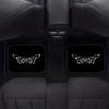 Set Of Four Car Floor Mats Featuring A Sparkling Butterfly Design, Offering Universal Anti-Slip Protection And Dust Resistance F