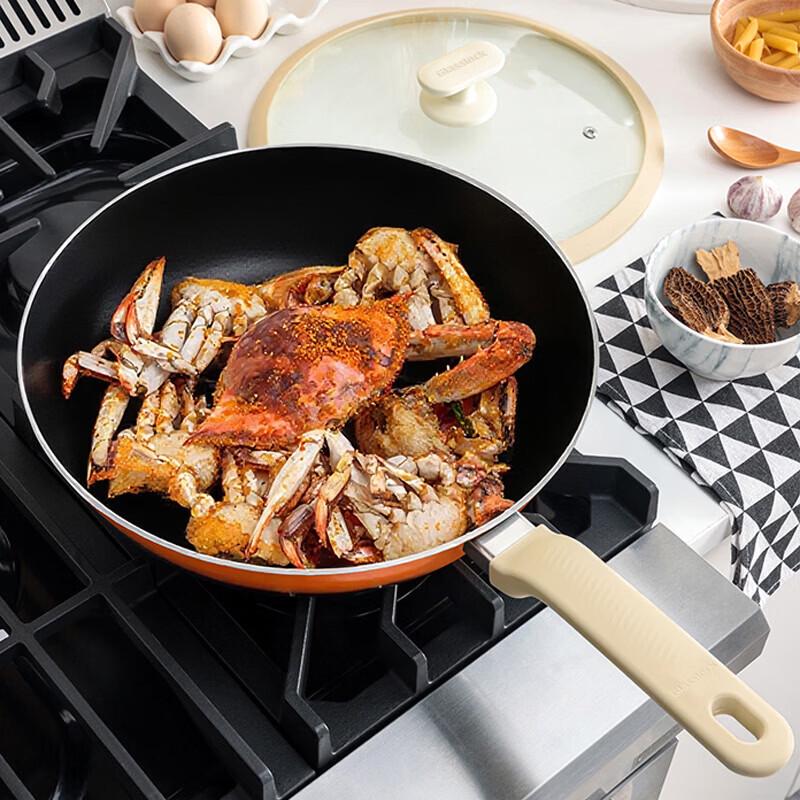 GLASSLOCK Titanium Non-stick Enamel Wok