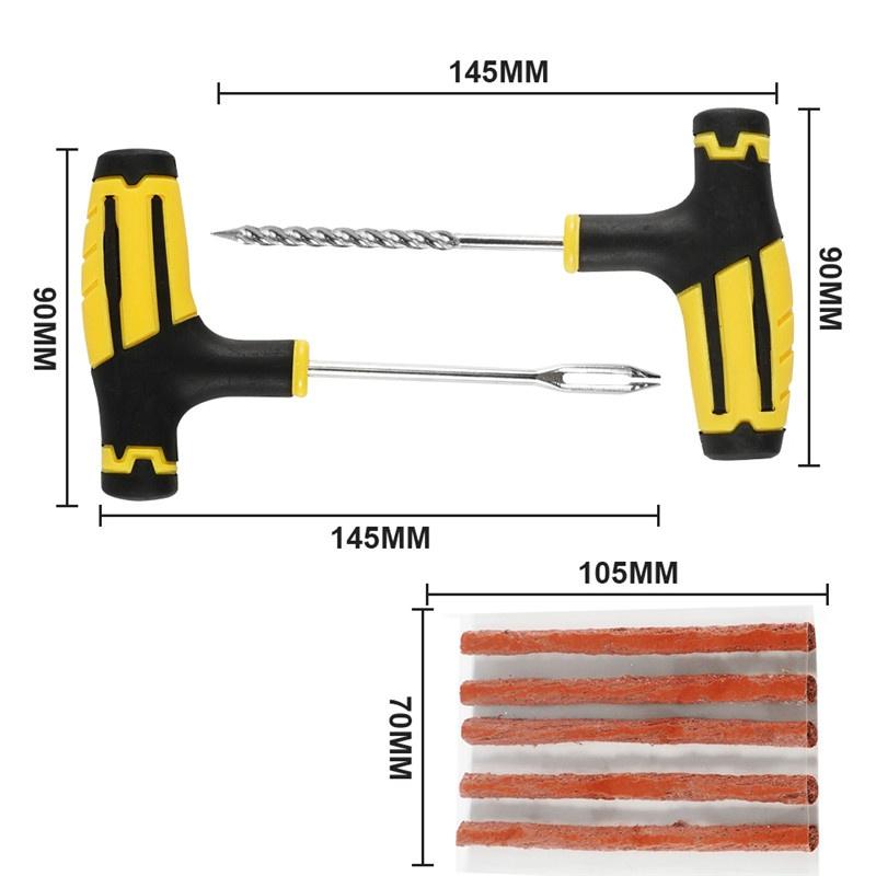 

Автомобильные шины Studding Plug Strips Бескамерные инструменты для ремонта проколов шин Набор для грузовика Мотоцикл Комплект с резиной