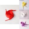 Soft And Smooth Polyester Ribbon Shoelace For Boots Lacework Candy Color Satin