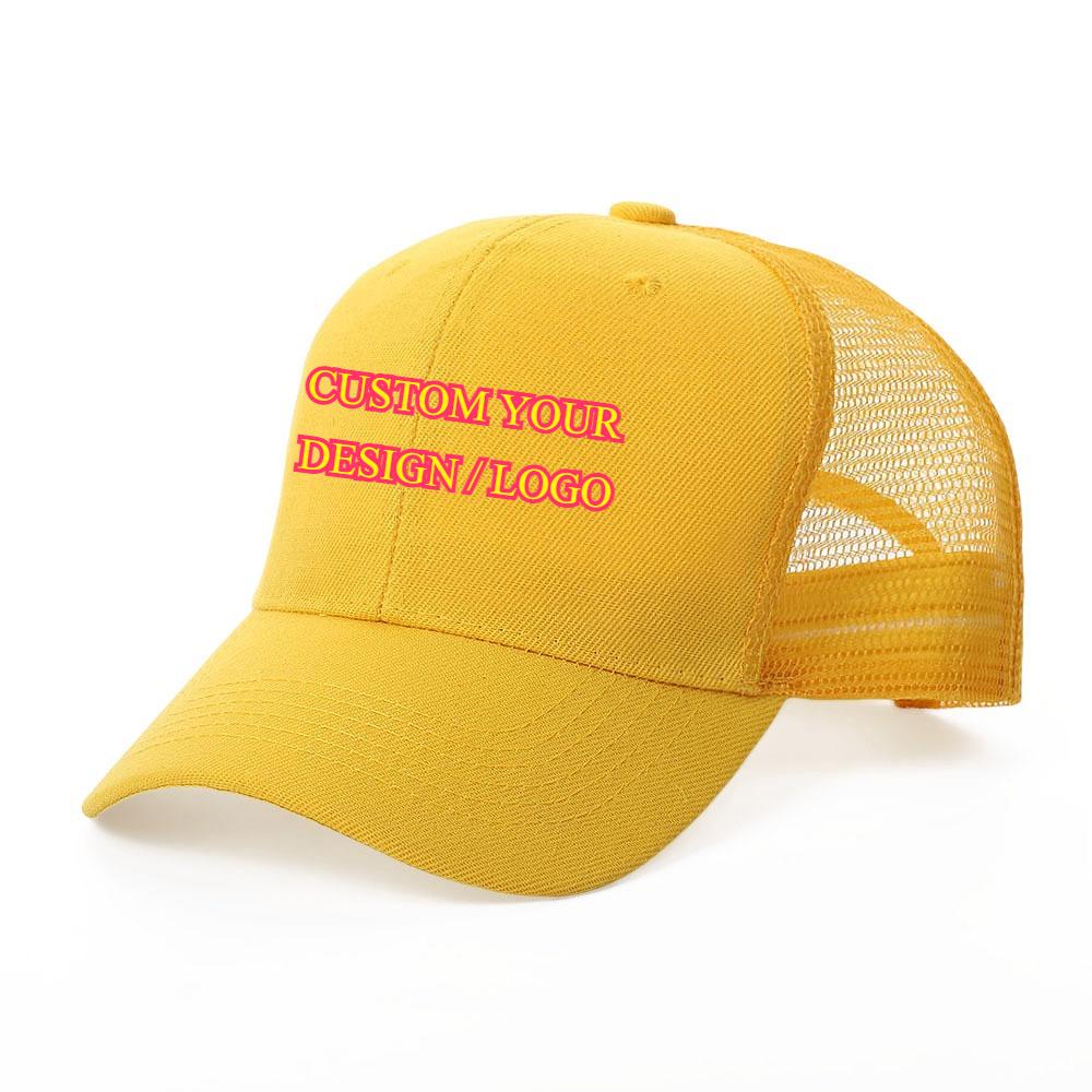 Custom Printed Logo for Children's Baseball Caps 5 Panel Mesh Cap Cotton Visor Hat Printing LOGO Kids Party Gift Gorra Wholesale