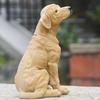 Dekoracja Samochodu Urocza Mała Statuetka Psa Ręcznie Robiona Dekoracyjna Statuetka Golden Retrievera Rzemiosło z Żywicy Statuetka Szczeniaka Dekoracja Ogrodu
