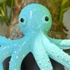 Flowerpot Pendant Blue Octopus Resin Decorative Hanging Planter Home Office Ocean Theme Desktop Decor