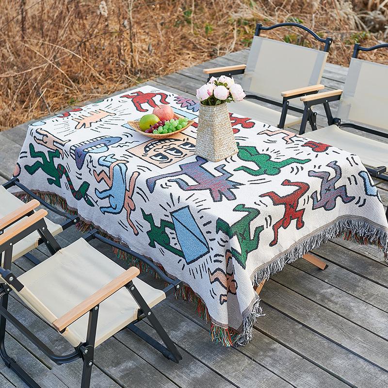 Bohemian Picnic Mat - Outdoor Camping Tablecloth & Moisture-Proof Blanket