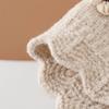 Thick Warm Lining Earflap Hat Knitted Design Infant Ear Protection Cap  For Baby Girls