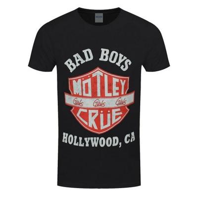Motley Crue Unisex Adult Bad Boys Shield T-Shirt