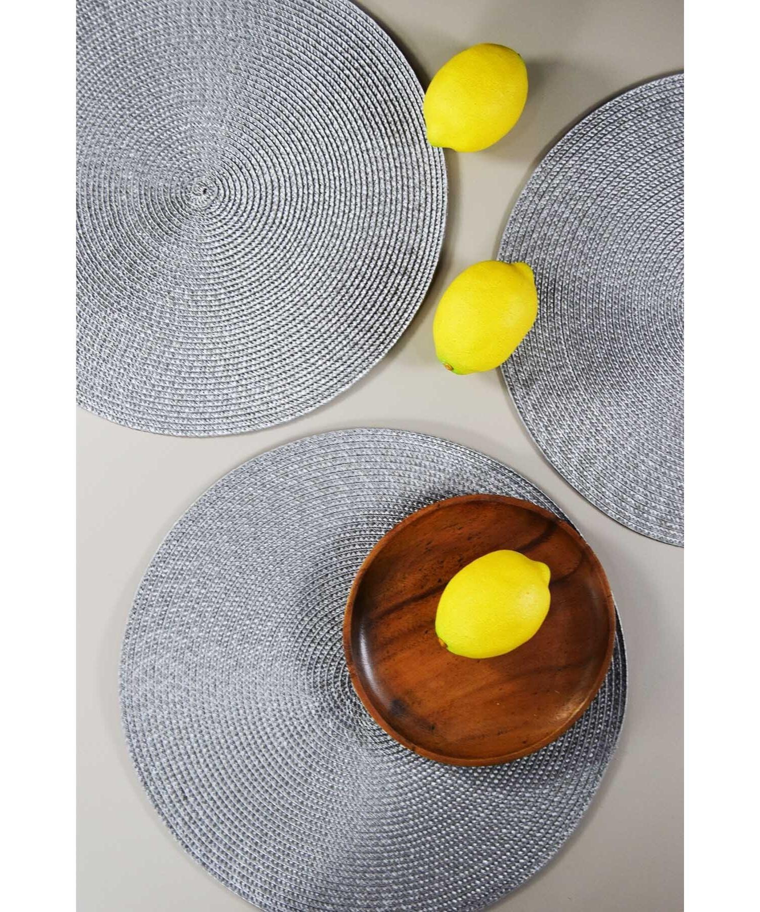 

Monika - 6 Place Placemat Gray