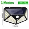 100 LED Solar Light Outdoor Solar Lamp Powered Sunlight Waterproof PIR Motion Sensor Street Night Light for Garden Decoration