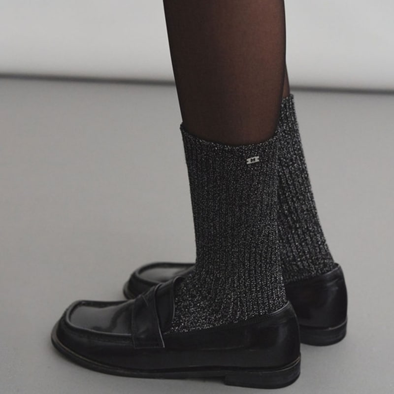 MONGDOL [3color] Glitter Ankle Socks MDAC035