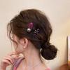 Korean Style Polka Dot Hair Clip: High-End Color Glaze Duckbill Hairpin for Women - Sweet Bangs & Side Hair Accessory