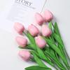 1pcs Bouquet Silicone Artificial Tulip Wedding Home Decoration Bouquet with Stems for Home Wedding Decoration