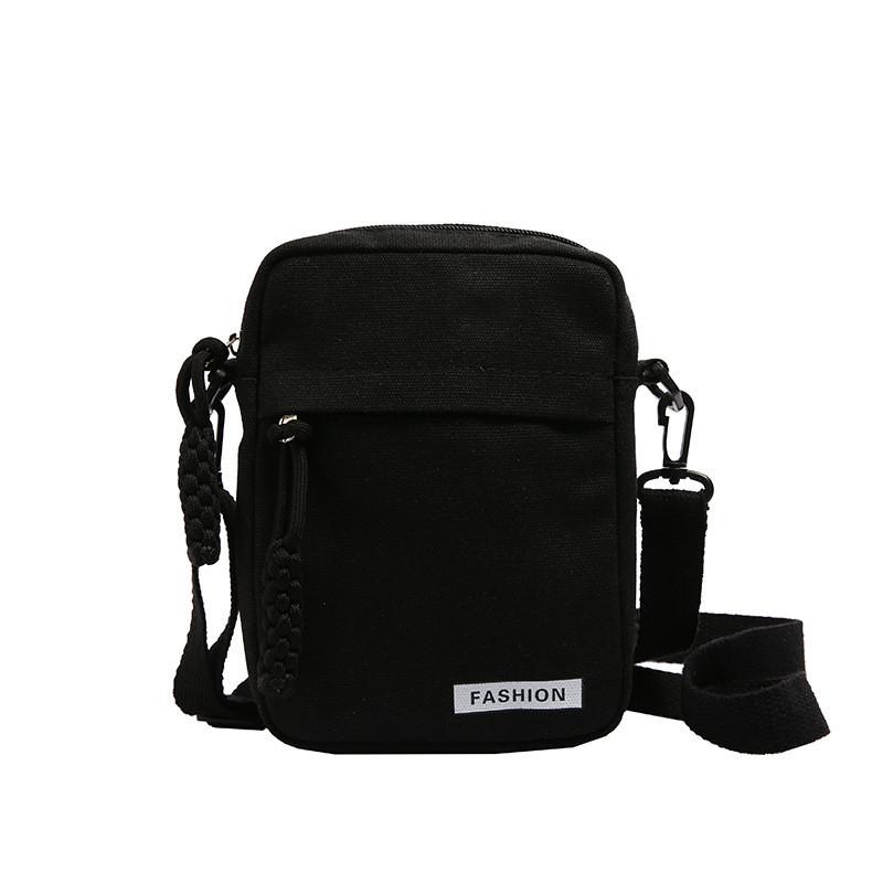 Crossbody Bag Canvas Mini Zipper Purse For Women Daily Casual Phone Pocket