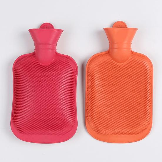 1000 ml spiralversiegelte Wärmflasche, verdickter Gummi, langlebige Wärmeerhaltung, Wasserfüllung, auslaufsicherer Wärmbeutel