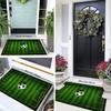 Football Field Design Entrance Doormat Decor Kitchen Corridor Balcony Rugs Bedroom Bedside Foot Mat Bath Anti-slip Mat Decor