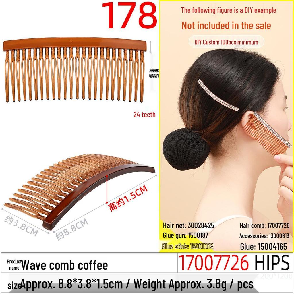Magic Double Row Elastic Hair Comb Insert for Unique DIY Styling
