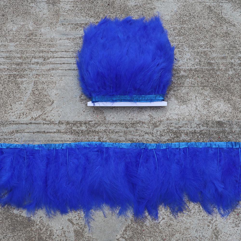 Turkey Feather Tip Tail Velvet Edge Colorful Diy Clothing Accessories