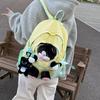 Schoolbag autumn new cute cat doll backpack female junior high school high school schoolbag large capacity campus style cute fun backpack