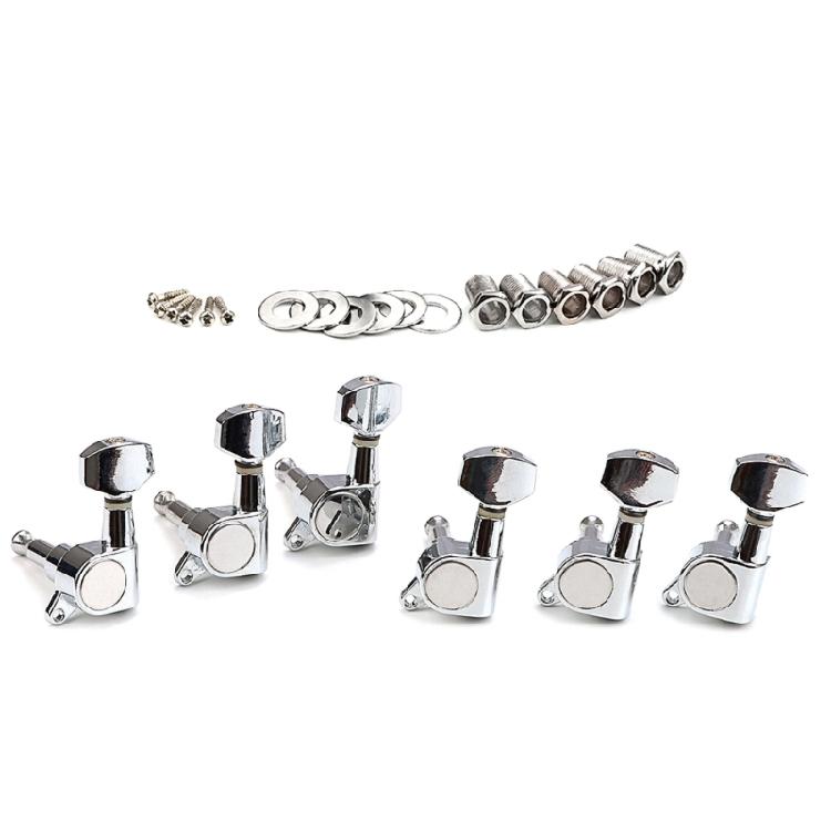 

6Pcs Sealed Guitar Tunings Key Machine Head Knob 6 Left Guitar String Tunings Peg 1