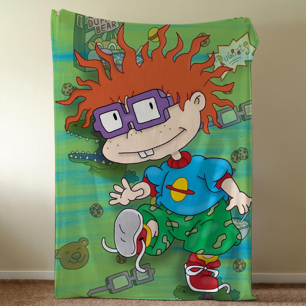 R-RugratS-ES Cartoon TV Blanket Throw Super Cosy Plush Living Room Sofa Couch Childish Birthday Gifts