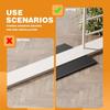 1pc0.9mX5cm/7.5cm Self-Adhesive Ramp Mat Multi-Purpose Floor Transition Strip Easy Install Non-Slip Doorway Threshold Ram Home