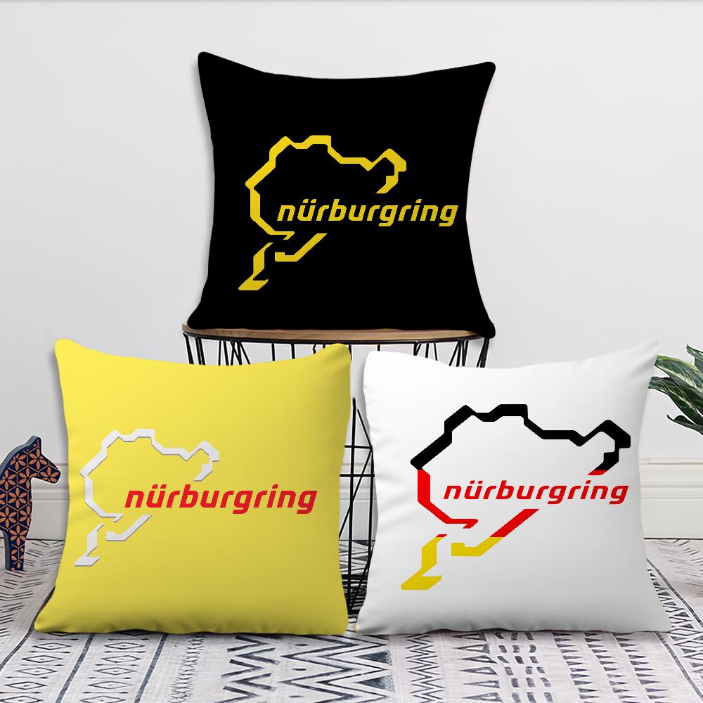 Cool N-Nurburgrings Car Cushion Cover Comfortable Soft Hogar Pillowcase For Sofa Living Room Bed Home Decor Protective Covers