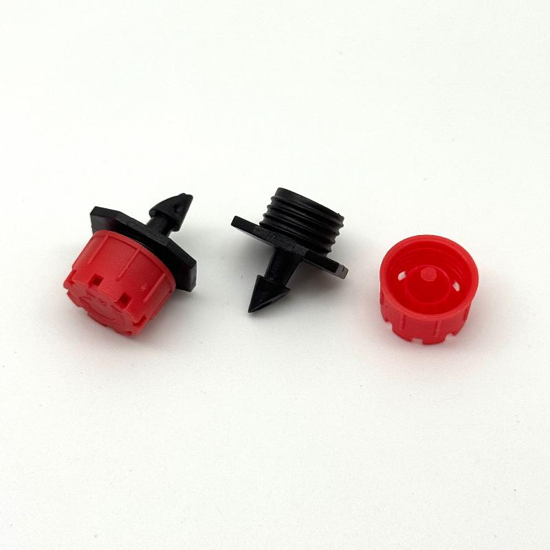 Eight Hole Little Red Riding Hood Automatic Watering Nozzle, 8-hole Adjustable Flow Nozzle, Potted Drip Irrigation Equipment
