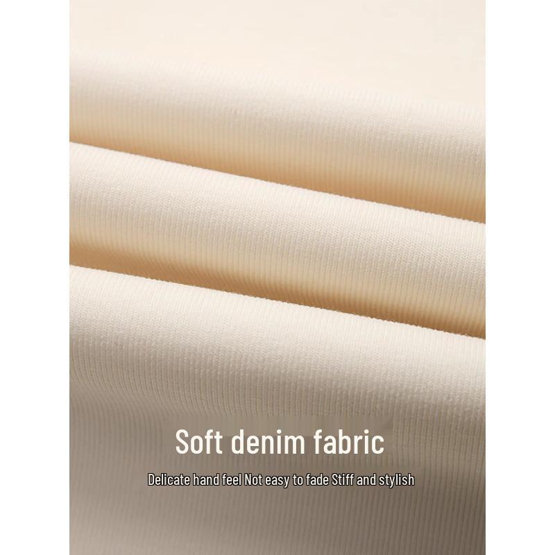 Autumn 2025 Beige Wide-Leg Floor-Length Pants for Women, Slimming Draping Loose Straight-Leg Trousers