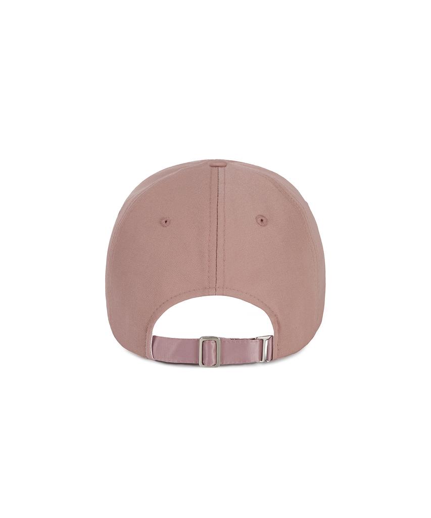 Bajal Silver Studded Oversized Ball Cap Pink