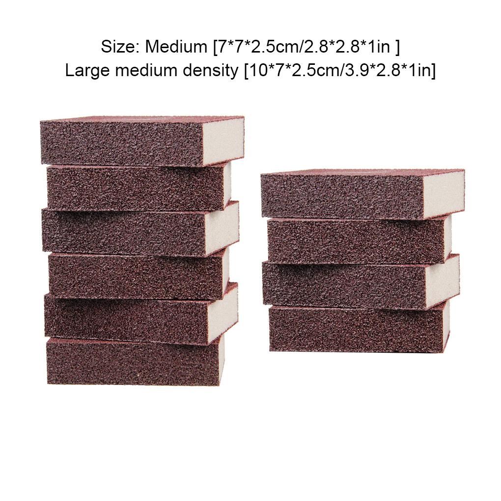 10 kusů čisticí drhnoucí houbičky na odstraňování rzi, drhnoucí houbičky pro domácnost, odvápňovací čisticí houbičky, smirkové kuchyňské nástroje