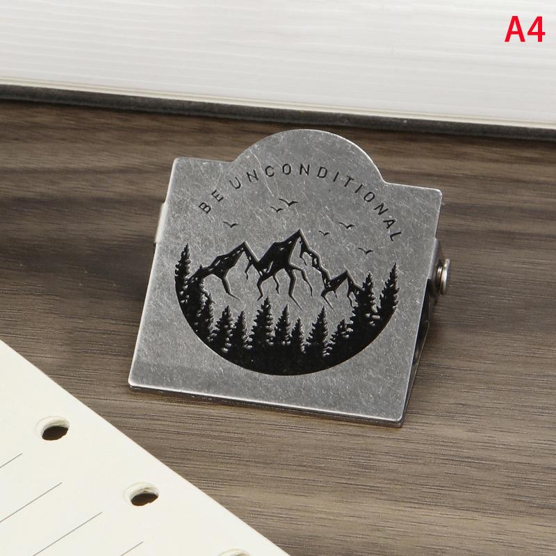 Retro Metall Binderklammern Foldback Notizen Briefablage Büroklammer Bindeklammern Scrapbook-Klammer Schreibwaren Aufbewahrungsklammer