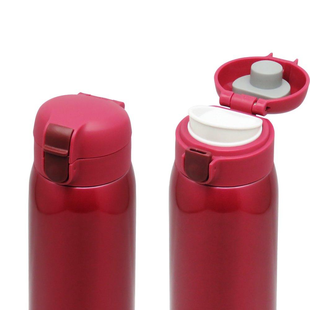 Wahei Freiz One-Touch Cap Mug Bottle, 800ml, Red, Fortec Park RH-1274