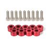 9pcs M8 Aluminum Fender Washers Bolt For Honda Civic B/D/K Series Air Inlet Manifold Engine Screws Decorative Gasket