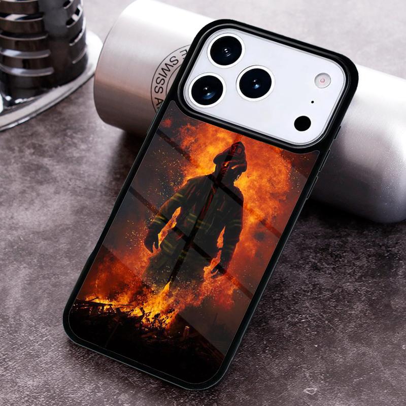 Firefighter Fire Department Fireman Phone Case for iPhone 17 16 15 Pro Max Air 14 13 12 11 Plus Shockproof Cover
