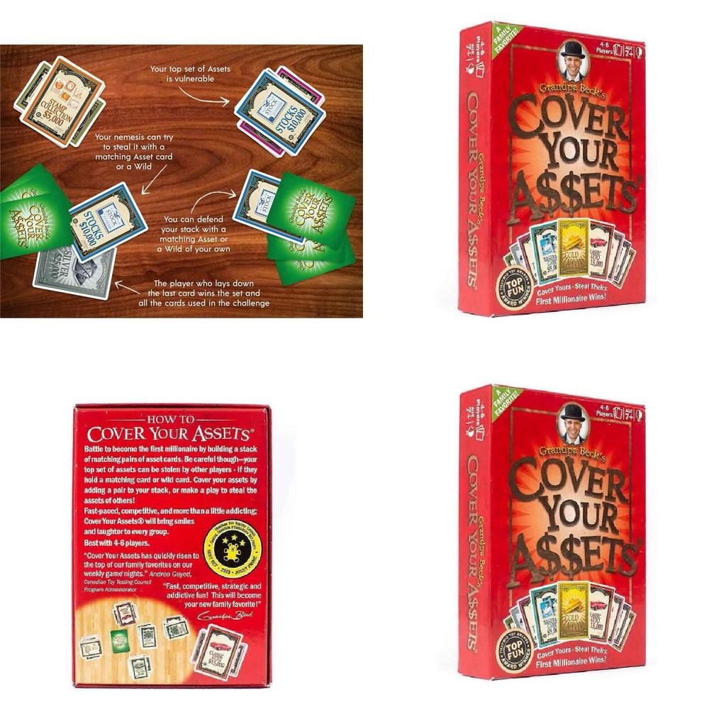 Grandpa Becks Cover Your Assets Family Card Game With Strategy For Home Play And Kids
