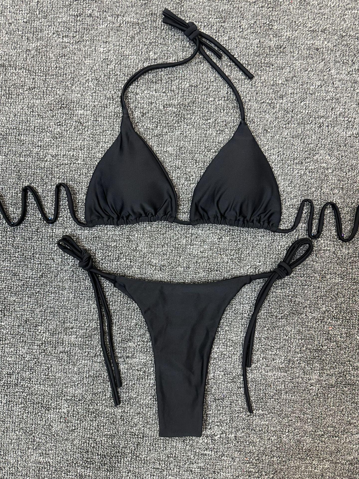 

Хит продаж Европейский и Американский глубокий V высококлассный купальник бикини без спинки Large