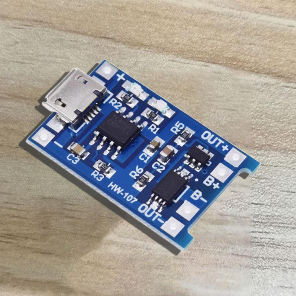 Packung mit 10 Lademodulen Micro-USB-Eingang 18650 Lithium-Batterie Schutzplatine für Projektzubehör Täglichen Gebrauch