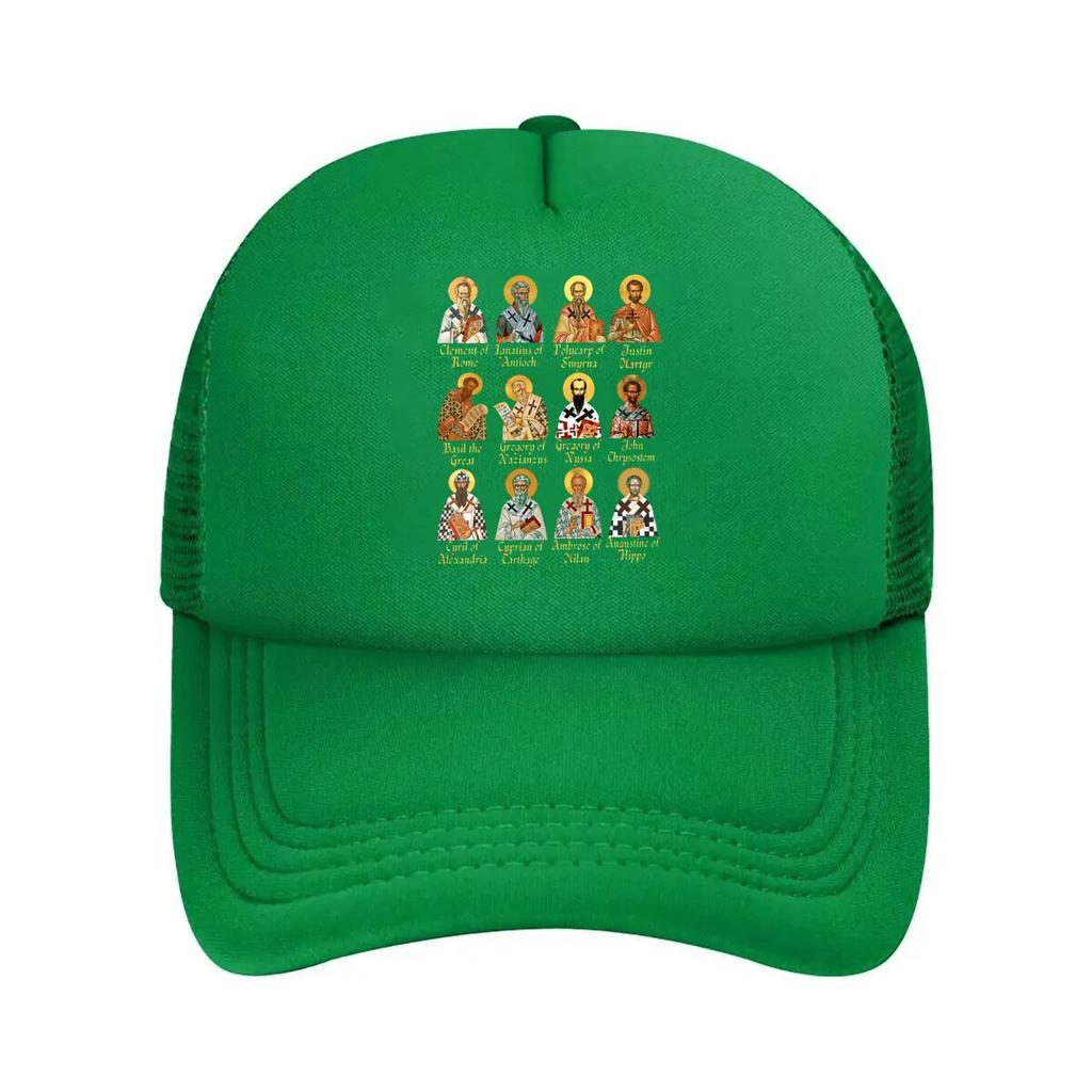 Orthodox Saints Icons Wall Art Home Decor Mesh Baseball Cap Hip Hop