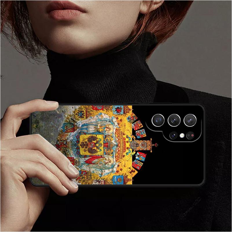 Russia Flag Emblem Phone Case Cover Coque For Samsung Galaxy S24 Ultra 23 S22 Plus S21 FE S20 Note 10 Pro Note 20 lite