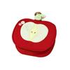 New Cute Red Apple Cosmetic Bag Creative Appearance Large Capacity Handheld Storage Pouch Stationery Organizer Gift Makeup Bags