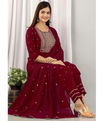 Conjunto de Traje de Rayón de Diseño para Mujer y Conjunto de Dupatta Indio Hermoso Bollywood Ropa de Fiesta Kurti