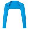 Herren Offene Vorderseite Crop Top Lässig Einfarbige Langarm Strickjacke Fitness Sport Bolero Schulterbedeckung Tops zum Zeigen des Körpers