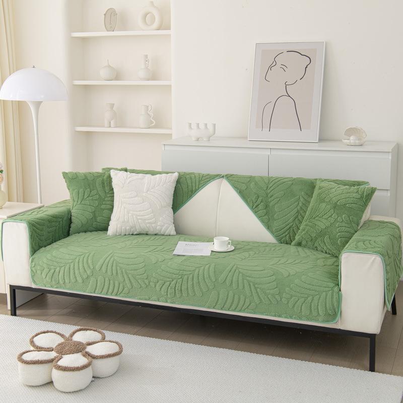 

Winter Plush Thickened Sofa Cushion, Seat Cushion Fabric Non-Slip Sofa Cover New Cover Cloth Towel 70*70cm