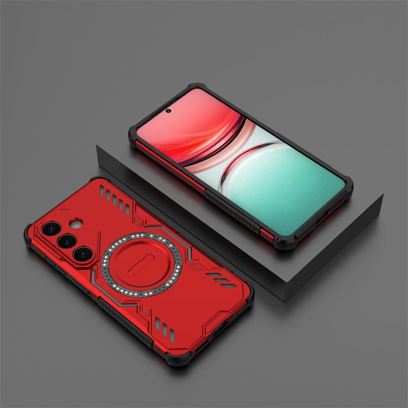 For Samsung Galaxy S26 Case Samsung S26 Pro S26Plus Armor Magnetic Adsorption Wireless Charge Cover For Samsung S26 Ultra Case