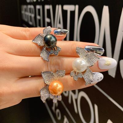 Australische Perlmutterfalter Perle Micro-Set Damenmode Kreative Schmuck Promi Frau