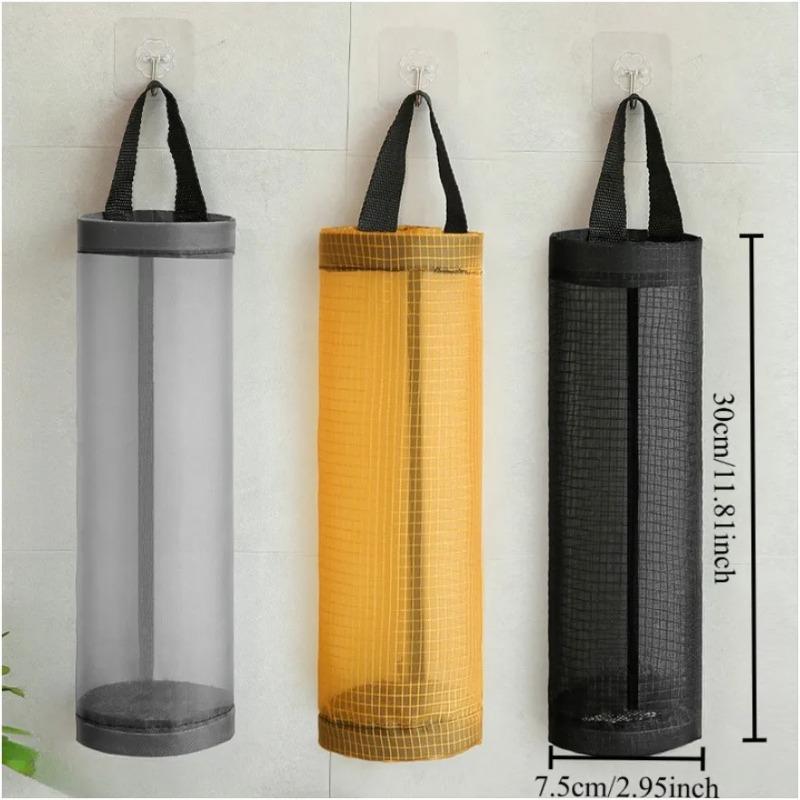 1Pcs Wall Mounted Storage Bag Pockets Shelf Tote Rack Bag Clear Hanging Purse Handbag Organizer Storage Holder Wardrobe Closets