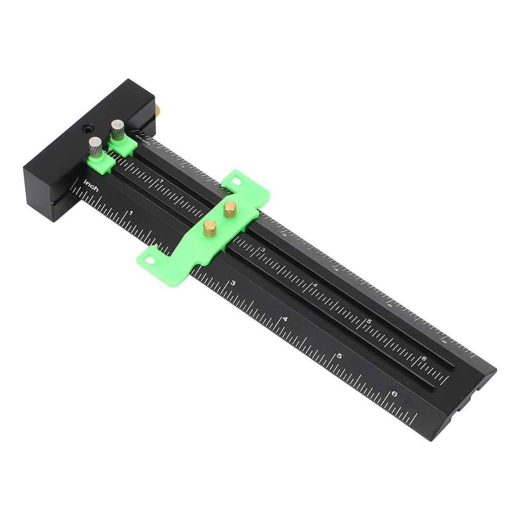 6in Woodworking Scriber with Limit Block Parallel Vertical Marking Easy to Read Double Line Marking Ruler