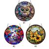 Suncatcher Home Decoration Panel Owl Acrylic Window Panel Hanging Sun Catcher Butterfly for Garden Corridors and Home Decoration