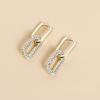 ins premium sense U-shaped ear buckle personalized light luxury diamond-encrusted earrings versatile earclips