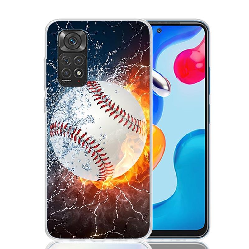 

Baseball Sport Phone Case For Xiaomi Redmi Note 13 14 15 Pro Plus 12S 12 14S 11S 11E 10 10S 11 11T 5G 4G Cover Coque Redmi Note Redmi Note 13 5G